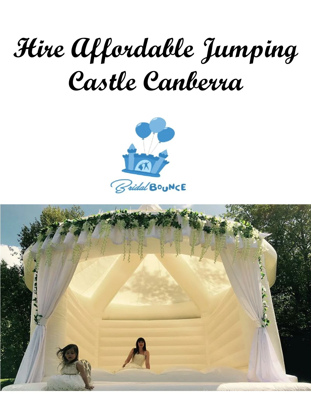 hire affordable jumping castle canberra