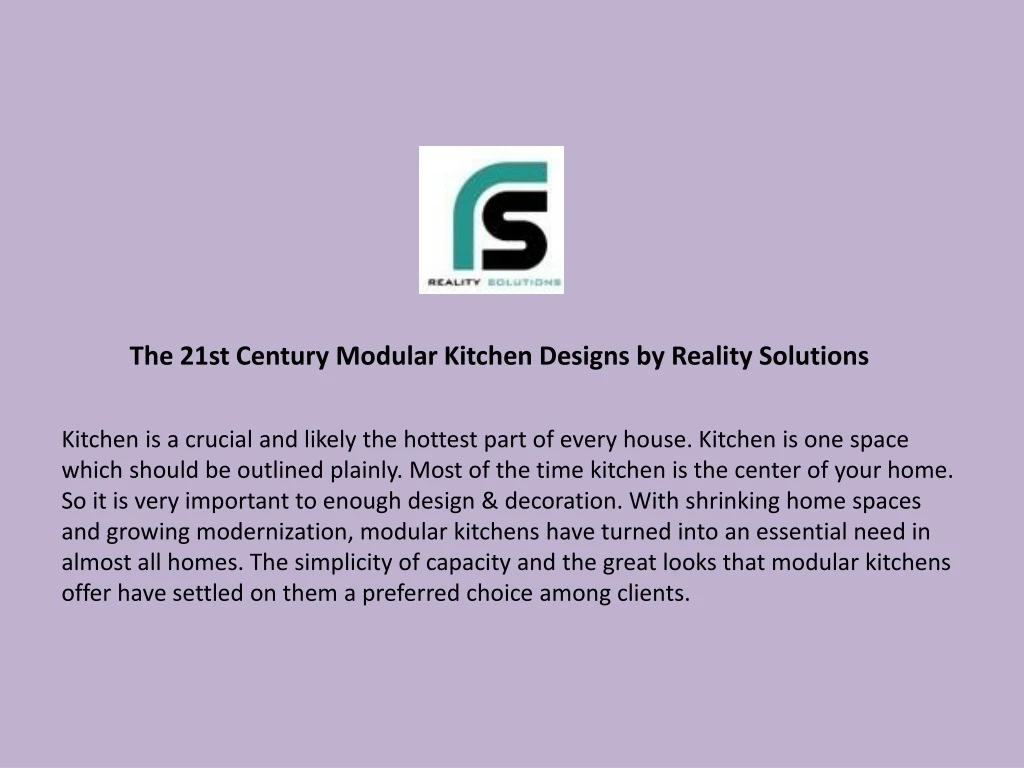 the 21st century modular kitchen designs