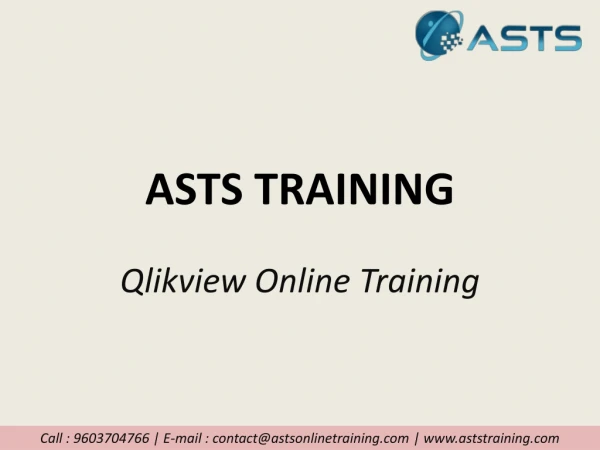 Qlikview online training-ASTSTraining