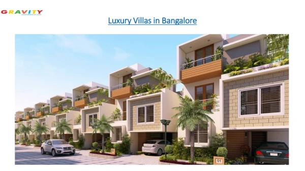 Luxury Villas In Bangalore
