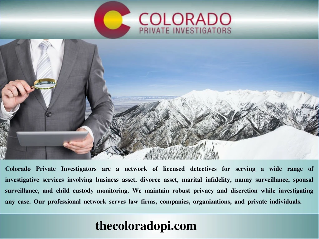 colorado private investigators are a network