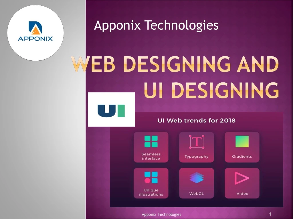 web designing and ui designing