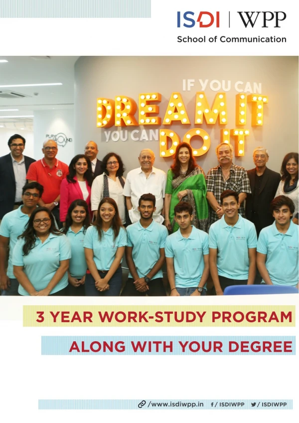 UG Program in Media & Communication: 3 Year Work Study Programme At ISDI-WPP