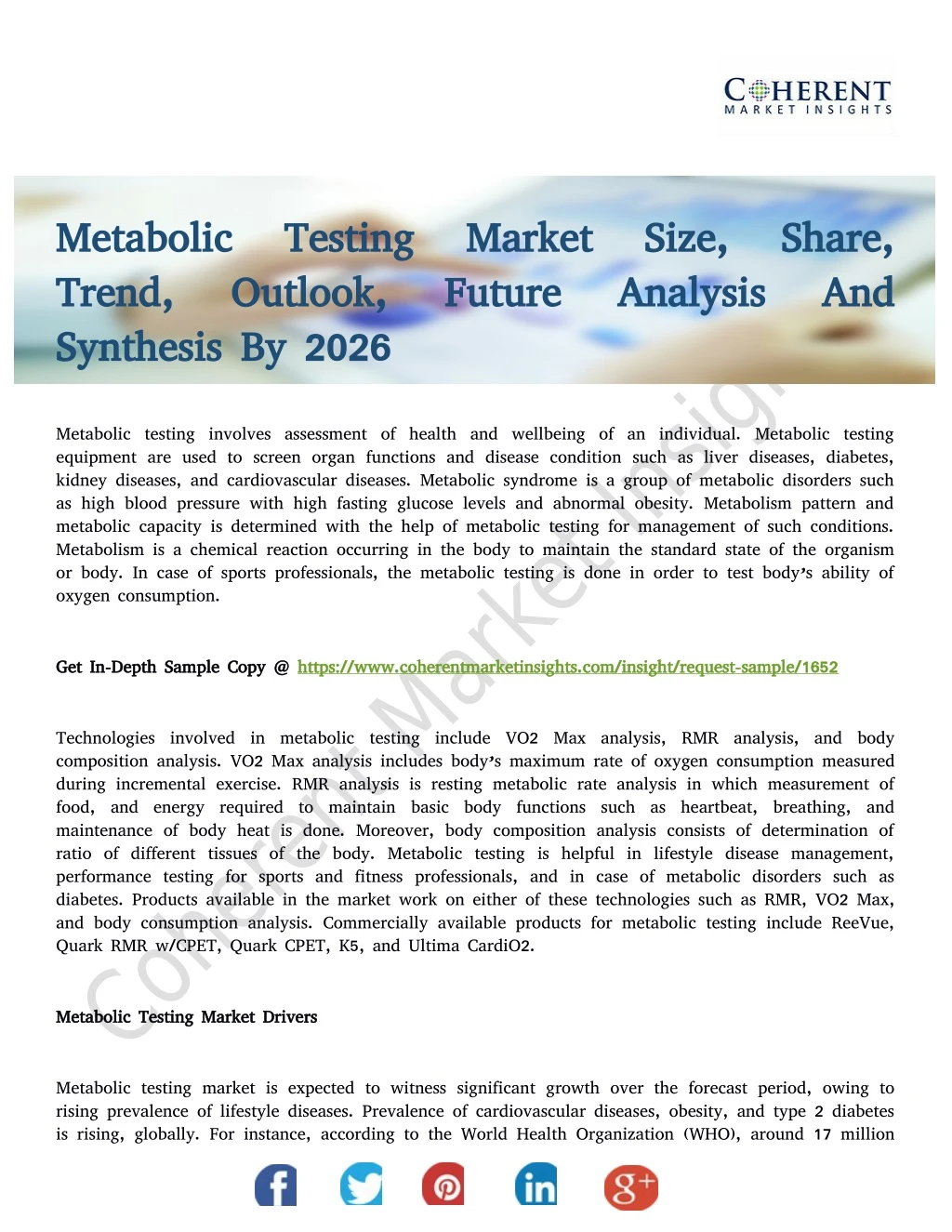 metabolic testing metabolic testing market size