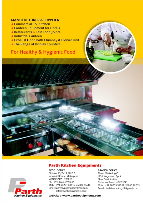 Parth Kitchen Equipments | PRODUCT
