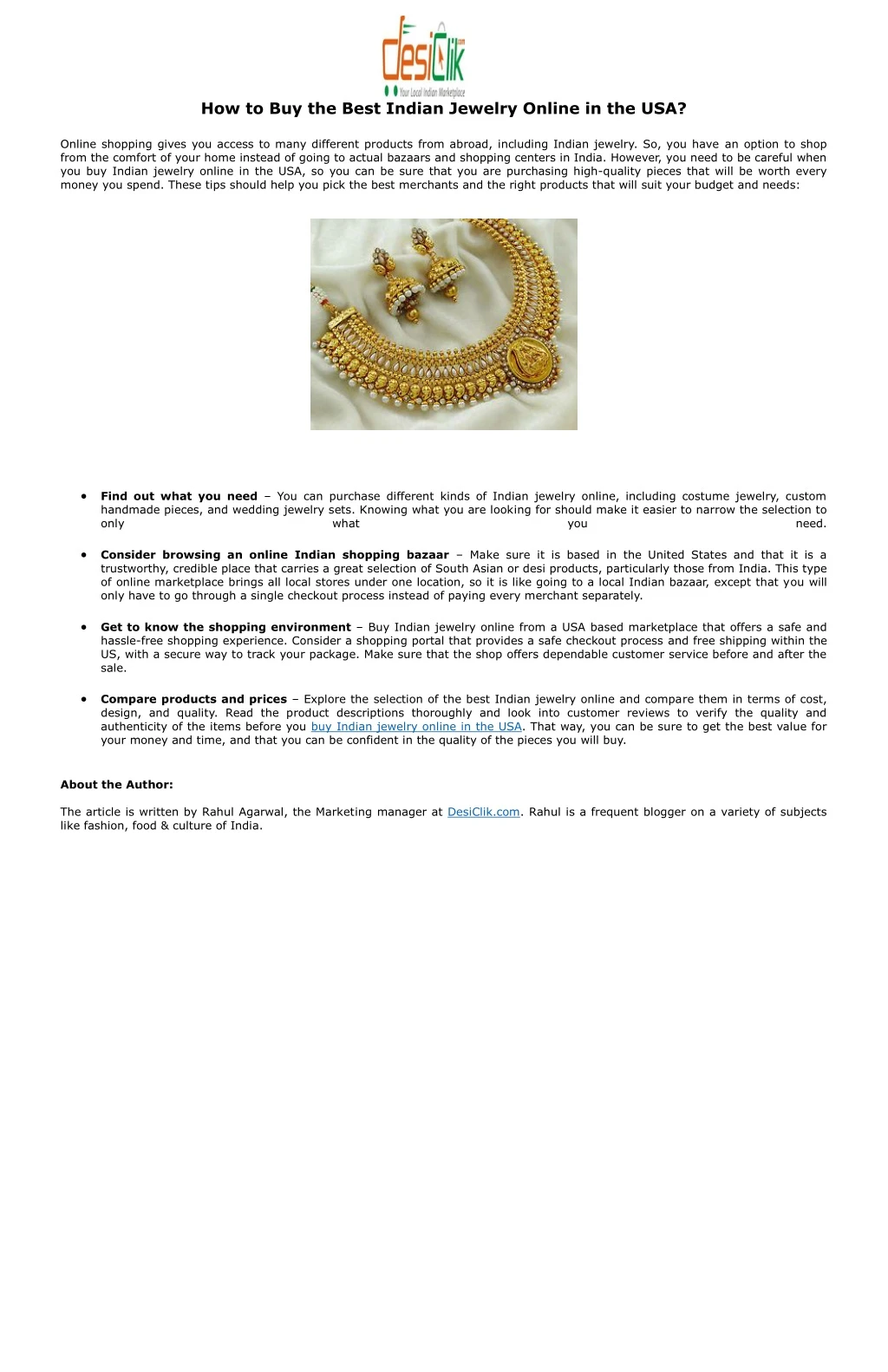 how to buy the best indian jewelry online