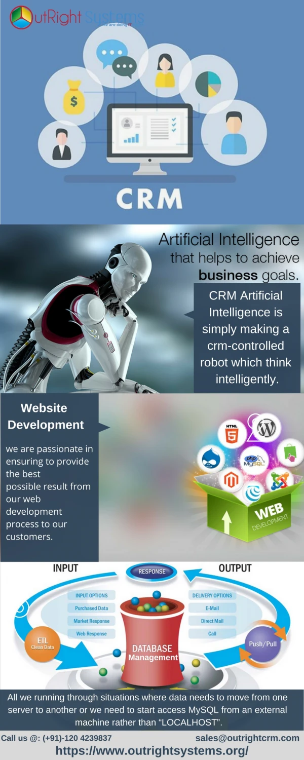 Website Development/ Artificial Intelligence/ Database Managment