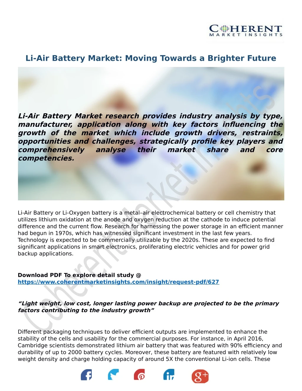 li air battery market moving towards a brighter