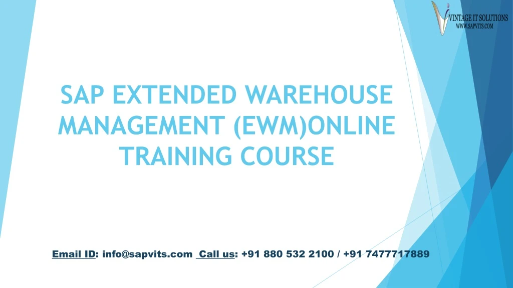 sap extended warehouse management ewm online