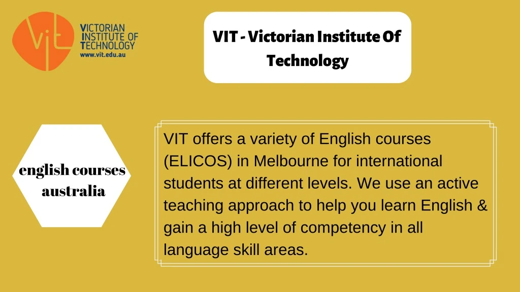 vit victorian institute of technology