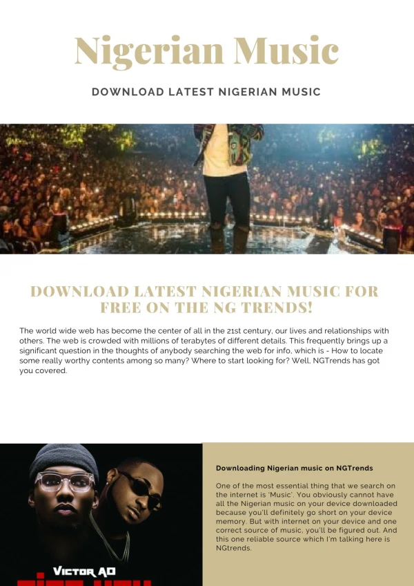 Download Latest Nigerian Music For Free On NGTrends!