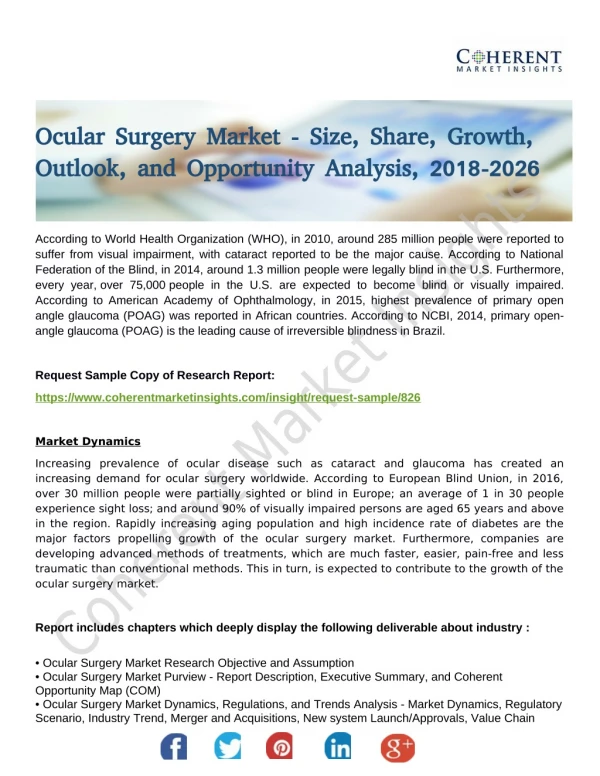 Ocular Surgery Market, by Device Type and Region - Insights, Size, Share, Opportunity Analysis, and Industry Forecast ti