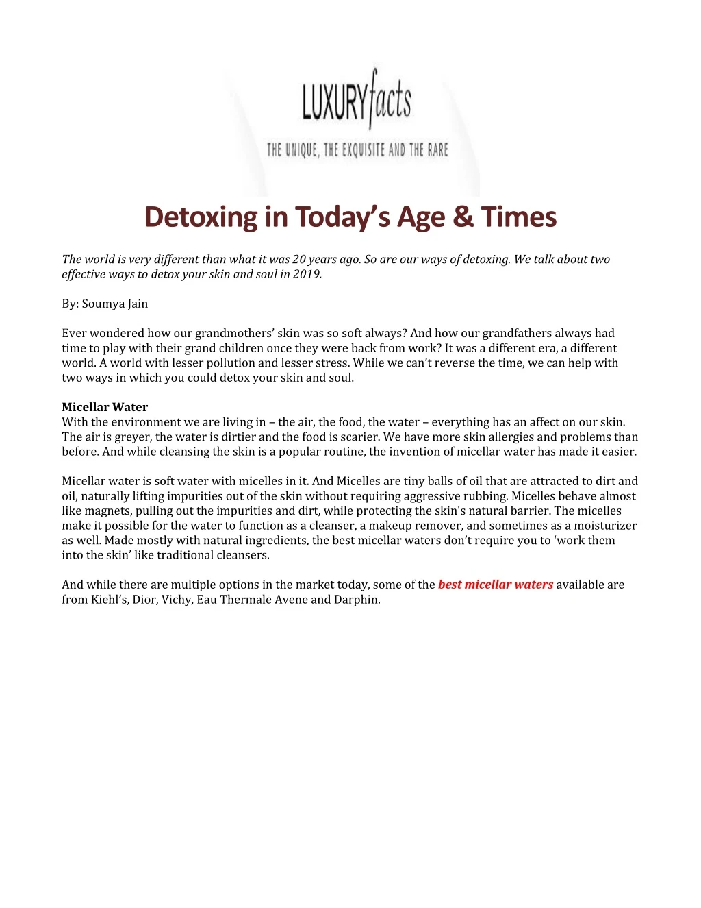 detoxing in today s age times