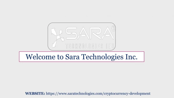 Cryptocurrency Development Company | Services | Cryptocurrency Development - Sara Technologies