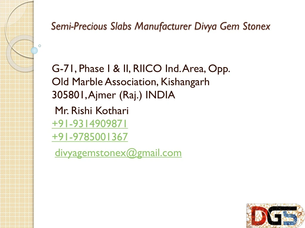 semi precious slabs manufacturer divya gem stonex