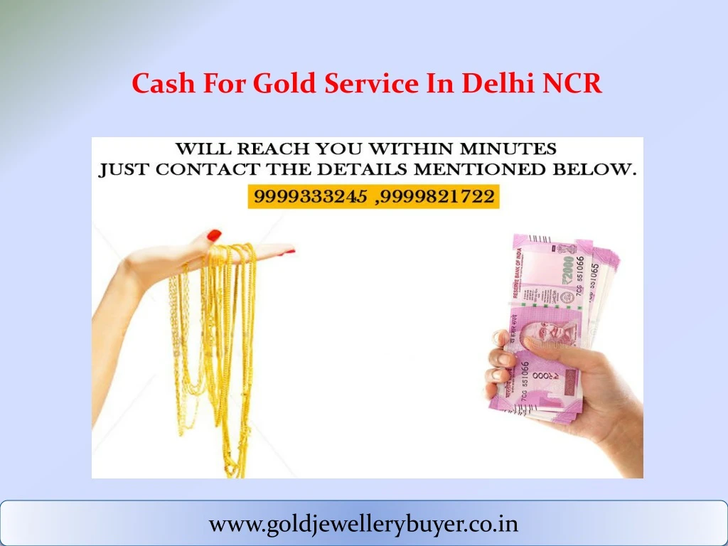 cash for gold service in delhi ncr