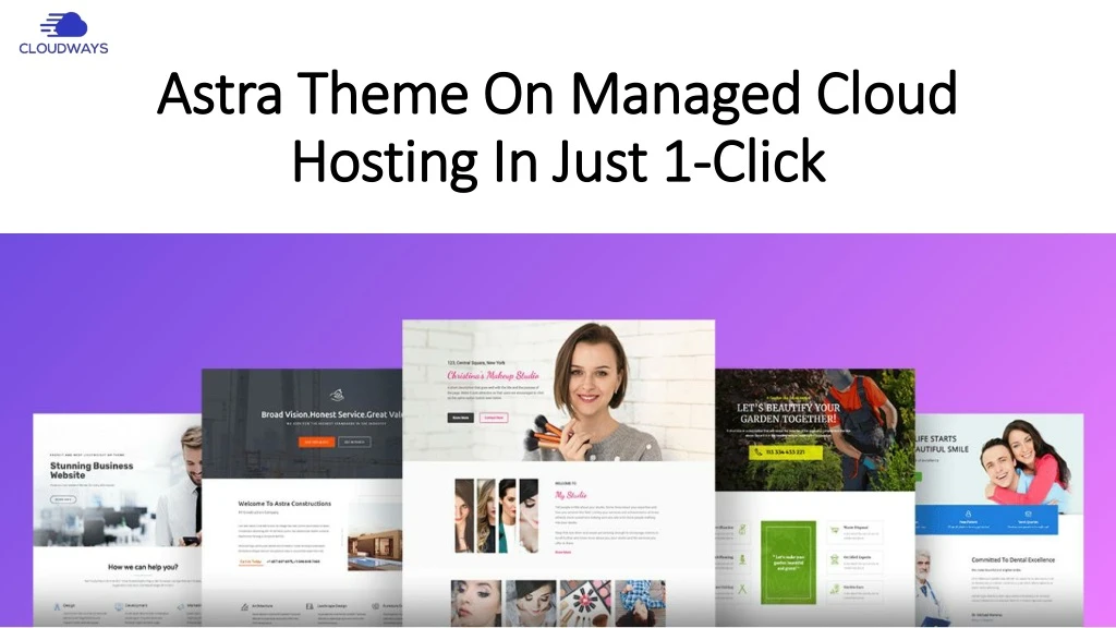astra theme on managed cloud hosting in just 1 click
