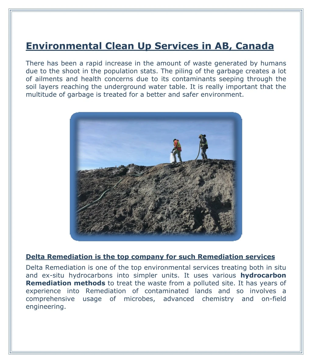 environmental clean up services in ab canada
