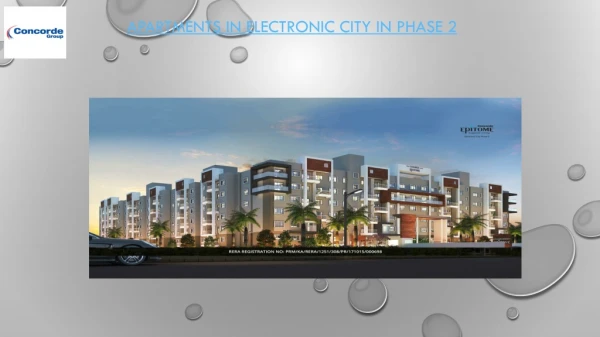Apartments in Electronic City Phase2