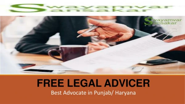 Best Advocate in Punjab/ Haryana