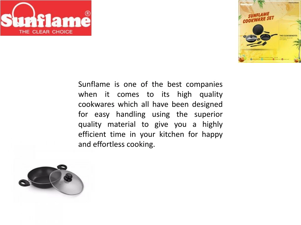 sunflame is one of the best companies when