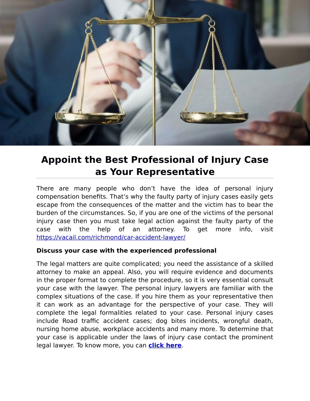 appoint the best professional of injury case