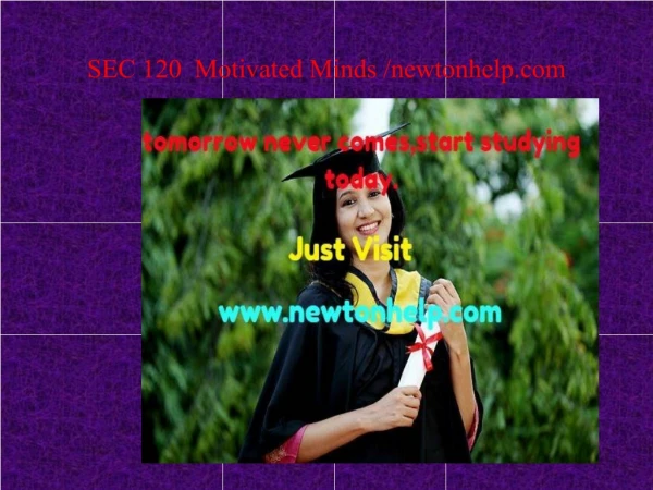 sec 120 motivated minds newtonhelp com
