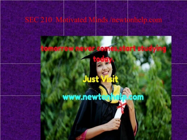 sec 210 motivated minds newtonhelp com