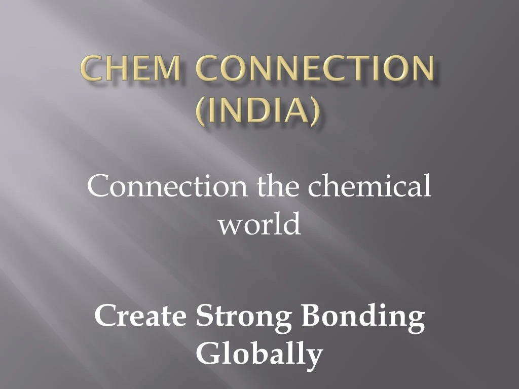 chem connection india