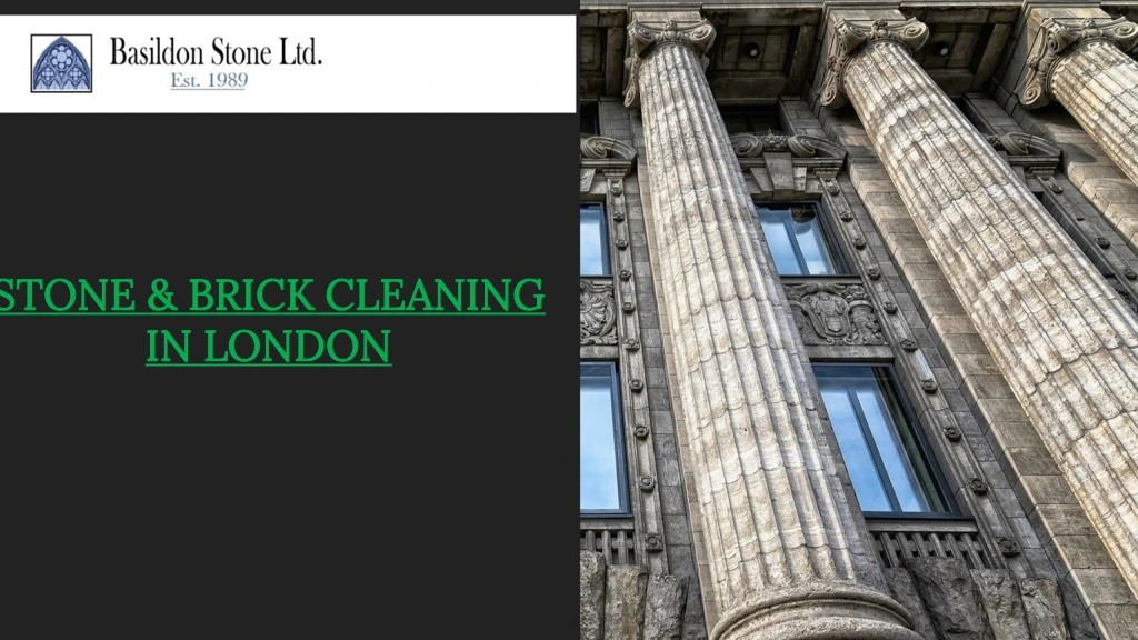 stone brick cleaning in london