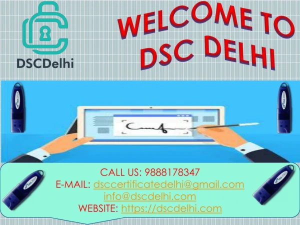 Digital Signature Certificate Services Provider in Noida