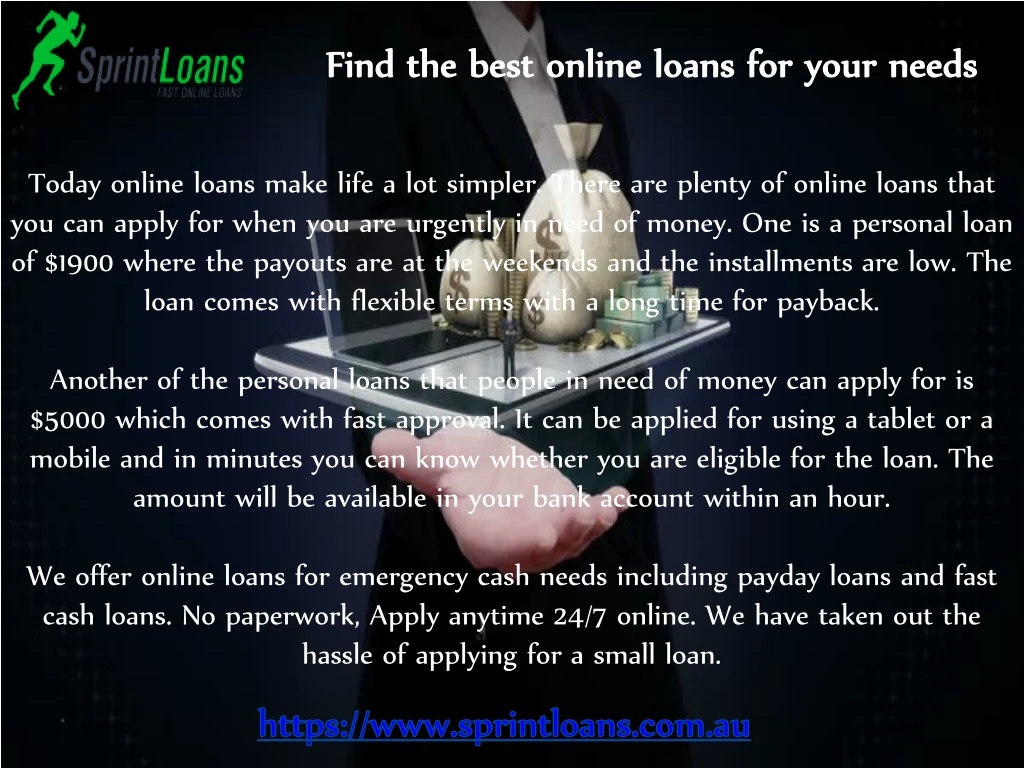 find the best online loans for your needs