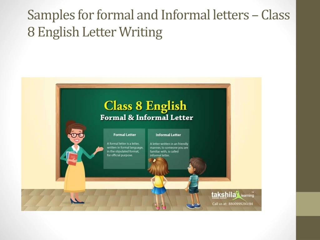 samples for formal and informal letters class 8 english letter writing