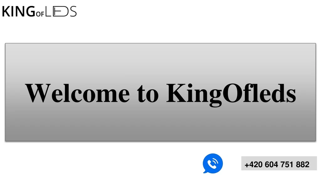 welcome to kingofleds