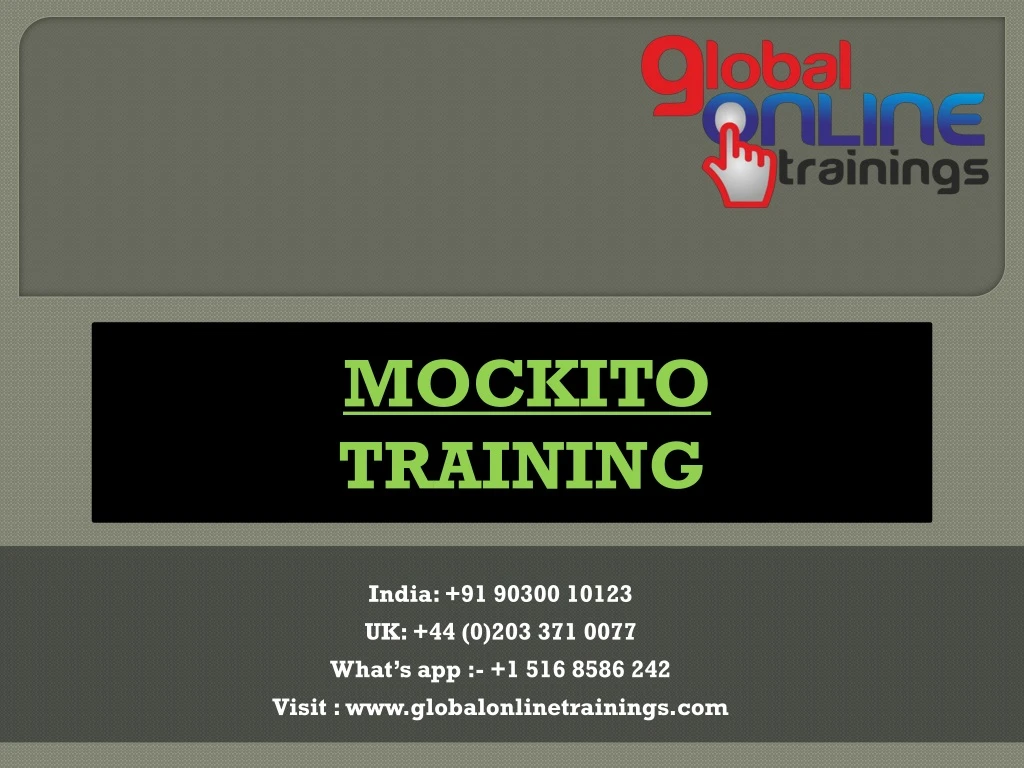 mockito training