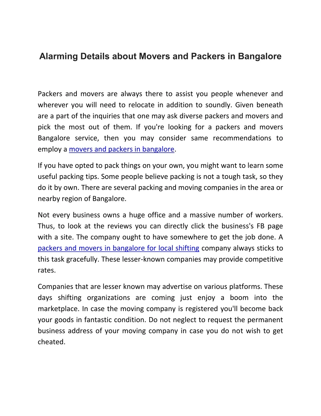 alarming details about movers and packers