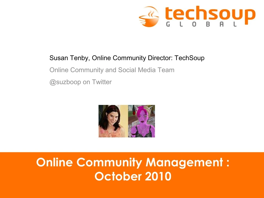 susan tenby online community director techsoup
