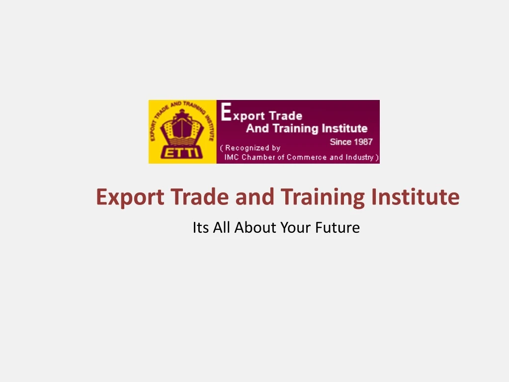 export trade and training institute
