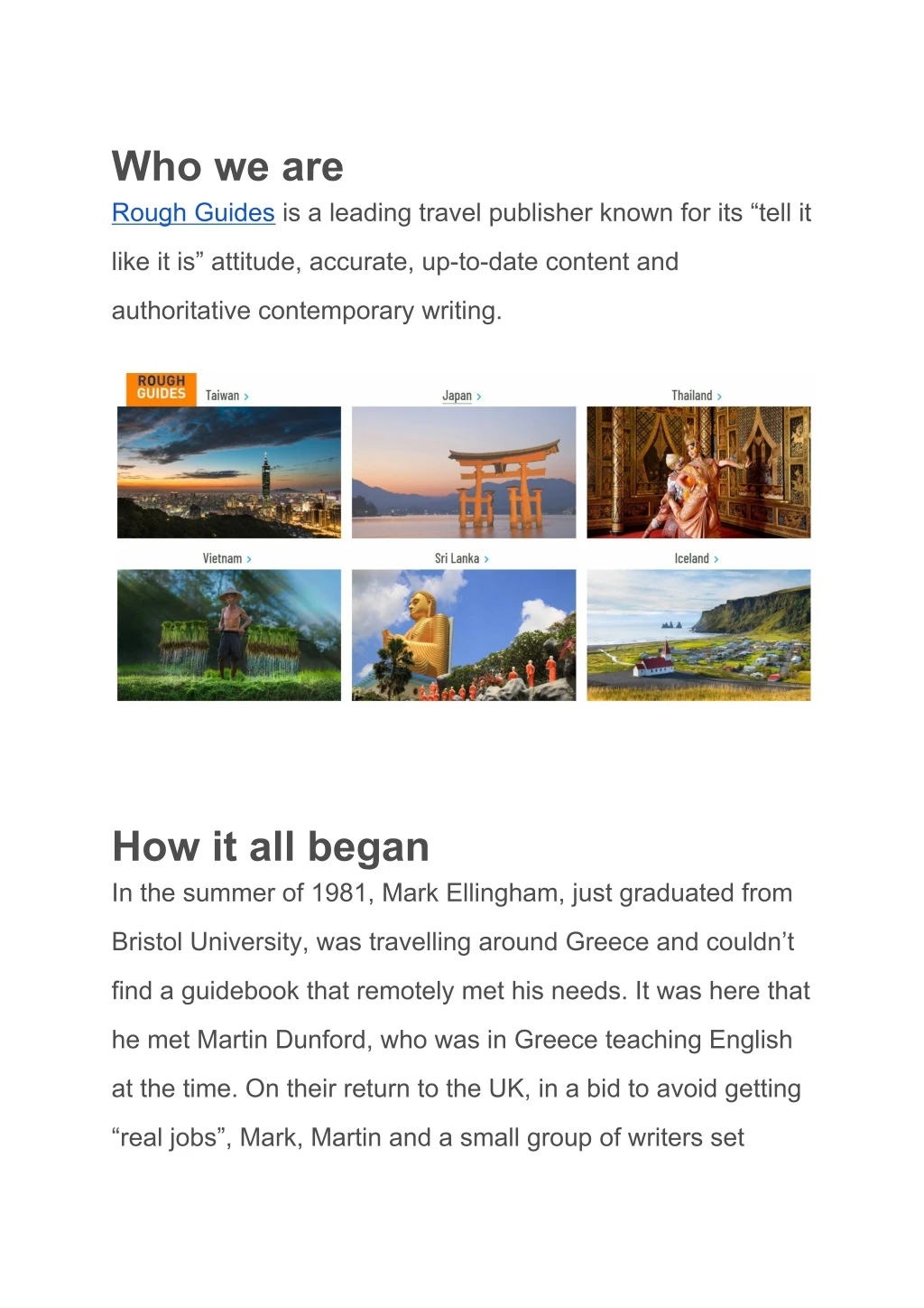 who we are rough guides is a leading travel