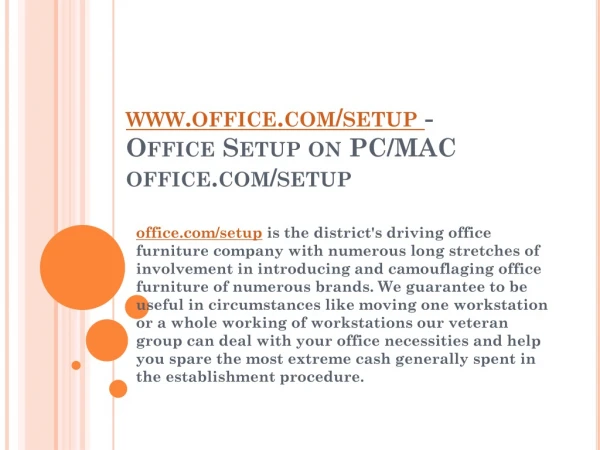 www office com setup office setup on pc mac office com setup