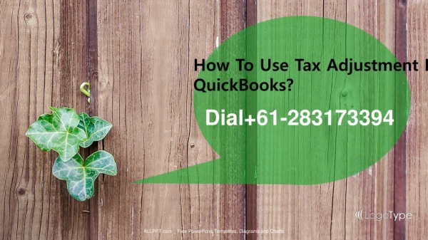 How To Use Tax Adjustment In QuickBooks?