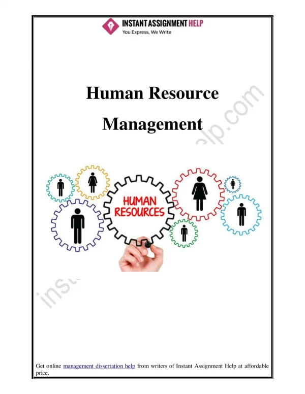 Analysis of Human Resource Management