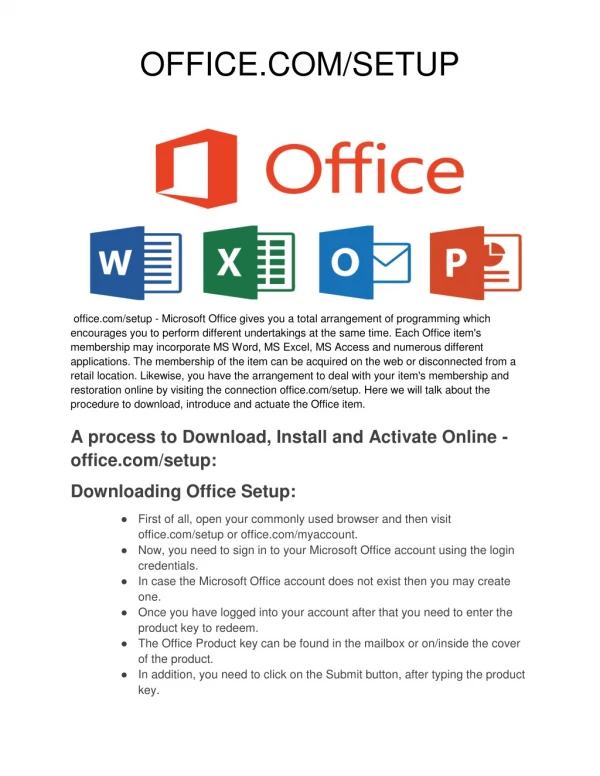 Office.com/setup