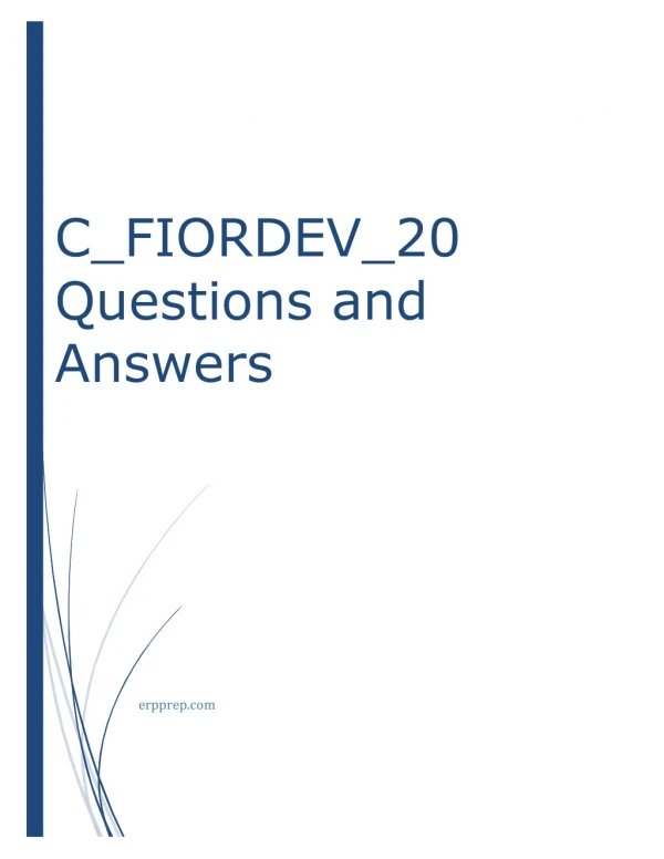 C_FIORDEV_20 Questions and Answers