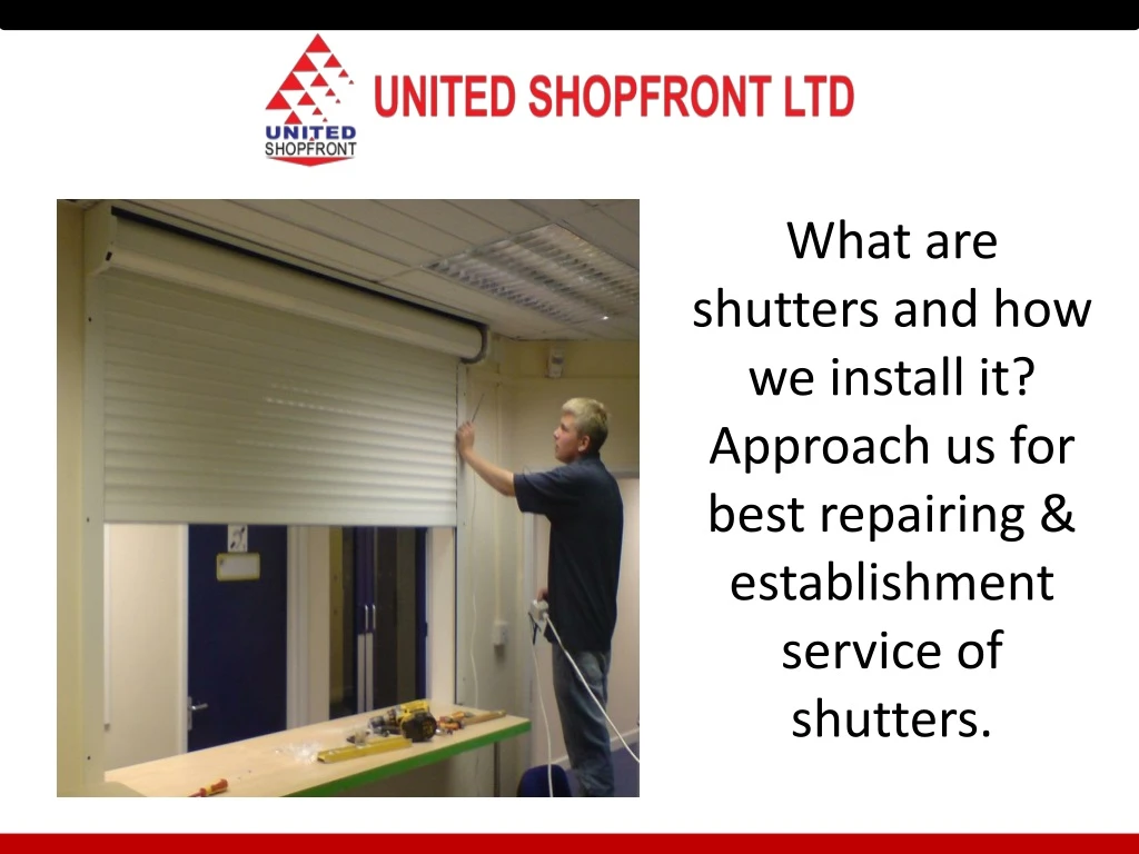 what are shutters and how we install it approach
