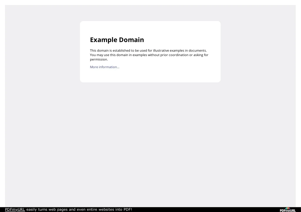 example domain