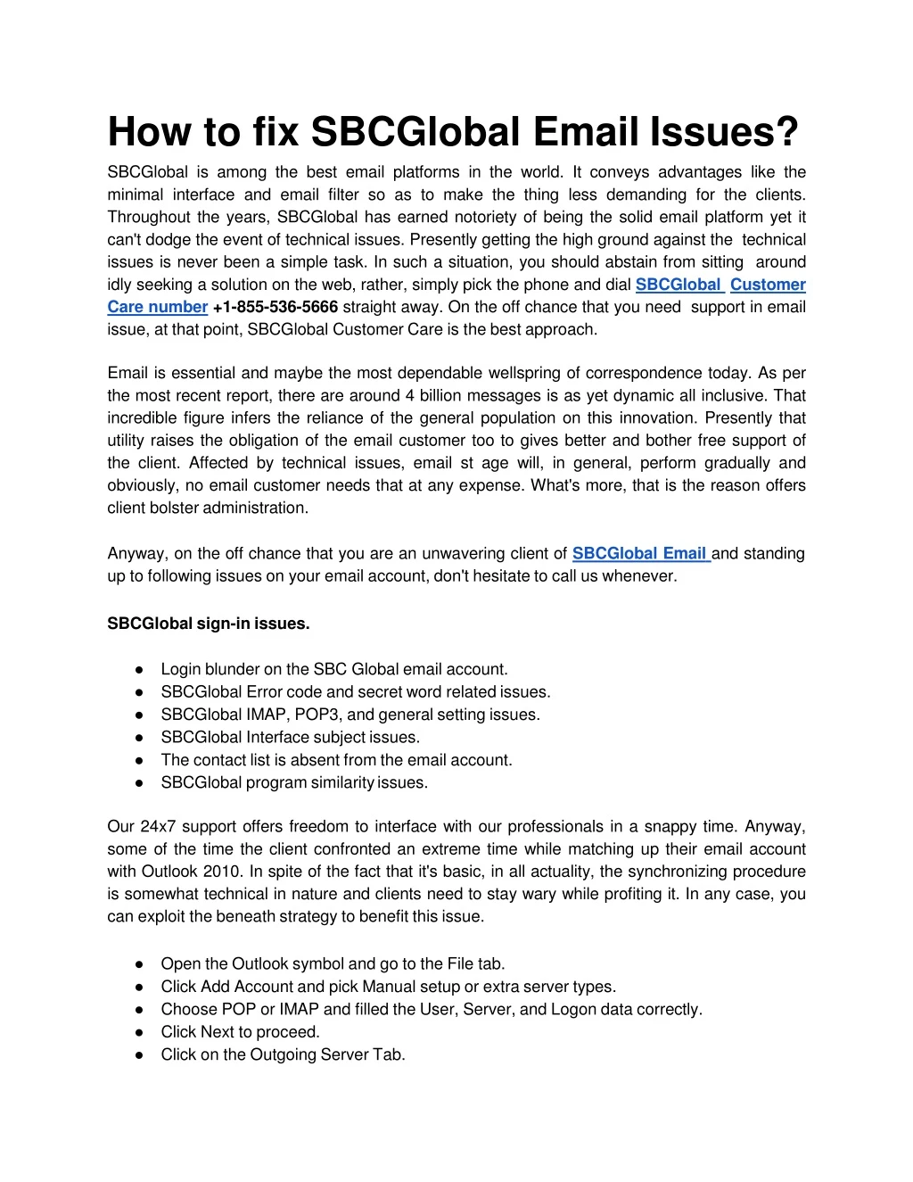 how to fix sbcglobal email issues sbcglobal