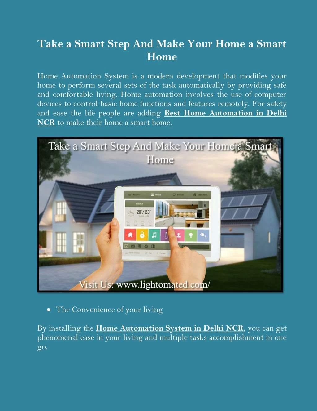 take a smart step and make your home a smart home
