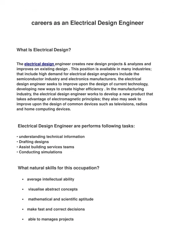 Benefits Of Electrical Design And Drafting