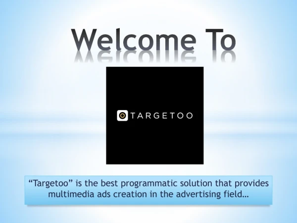 Demand Side Platform Ad Campaign - Targetoo